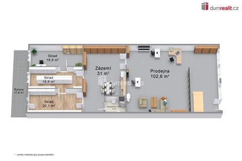 Prodej obchodních prostor, 191 m² - 0