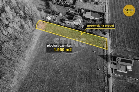 Prodej stavebního pozemku, 1 950 m² - 0