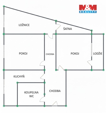 Prodej bytu 3+1, 77 m² 2