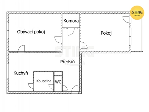 Prodej bytu 2+1, 56 m² 14