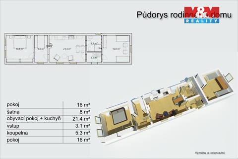Prodej rodinného domu, 74 m² 8