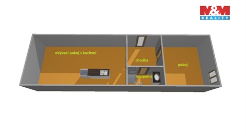 Pronájem bytu 2kk, 51 m² - 12