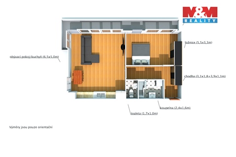 Pronájem bytu 2kk, 90 m² 20