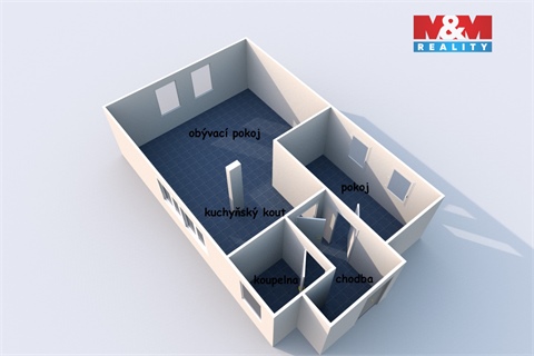 Pronájem bytu 2kk, 55 m² 6