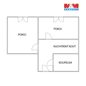 Pronájem bytu 1+1, 38 m² - 6