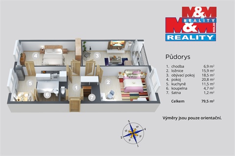 Prodej bytu 3+1, 79 m² - 26