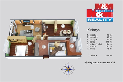 Prodej bytu 3+1, 81 m² 12