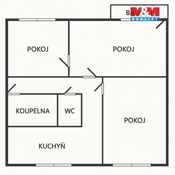 Prodej bytu 3+1, 68 m² 8