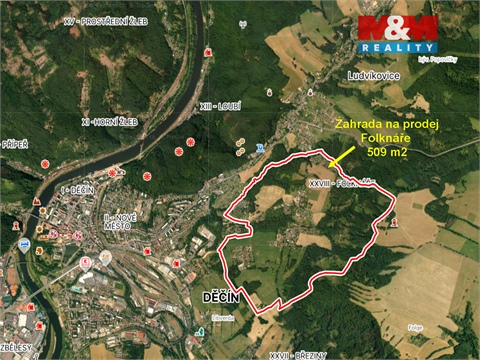 Prodej zahrady, 509 m² - 0