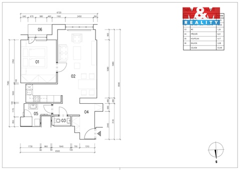 Pronájem bytu 2kk, 53 m² - 12