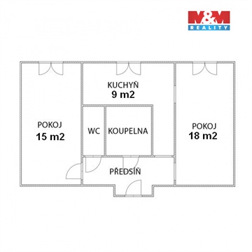 Prodej bytu 2+1, 53 m² - 4