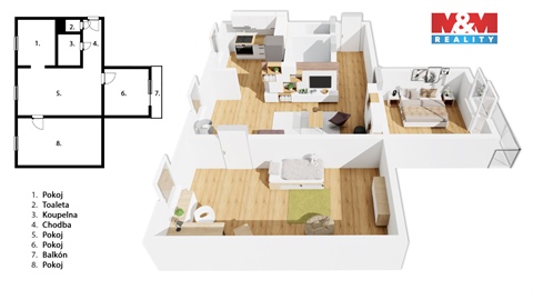 Prodej bytu 3+1, 70 m² 10