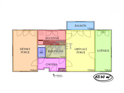 Prodej bytu 3+1, 67 m² - 14