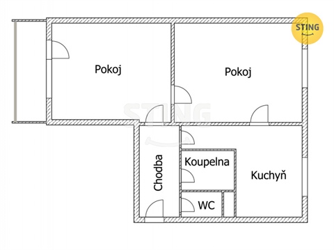 Prodej bytu 2+1, 55 m² 24