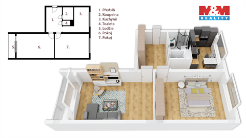 Prodej bytu 2+1, 55 m² 20