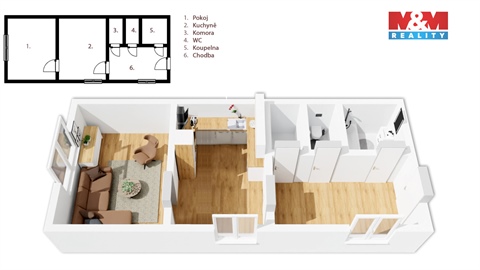 Prodej bytu 2kk, 83 m² 16