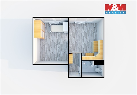 Pronájem bytu 1+1, 35 m² - 4