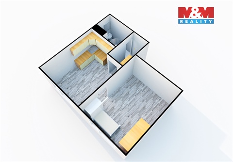 Pronájem bytu 1+1, 35 m² - 2