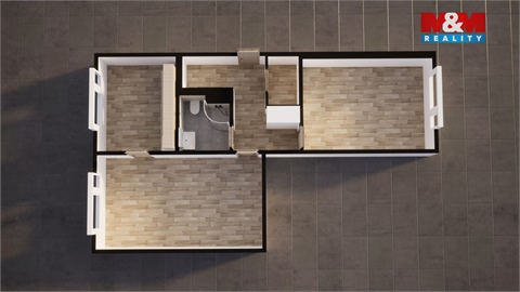 Pronájem bytu 2+1, 61 m² - 14