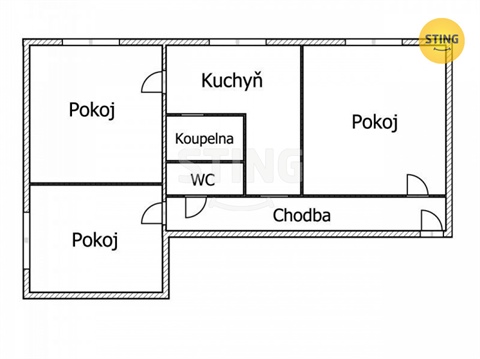 Pronájem bytu 3+1, 66 m² 16