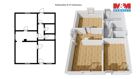 Prodej rodinného domu, 81 m² - 0