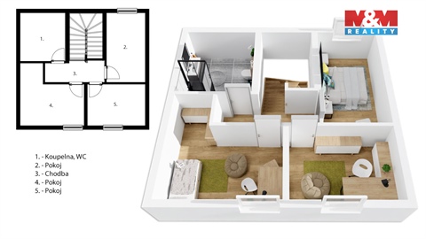 Pronájem bytu 4kk, 96 m² - 12