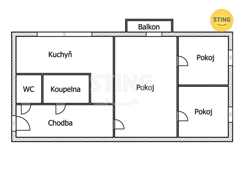 Prodej bytu 3+1, 61 m² - 18