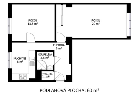 Prodej bytu 2+1, 60 m² 16