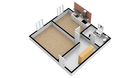 Pronájem bytu 2kk, 45 m² 16