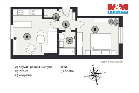 Prodej bytu 2kk, 49 m² 10