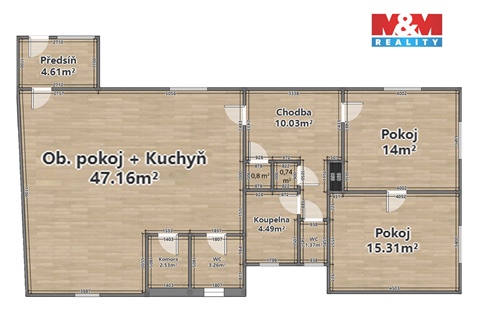 Pronájem bytu 3kk, 104 m² 8