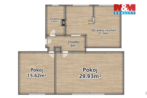 Pronájem bytu 3kk, 78 m² - 8