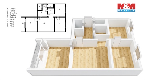 Prodej bytu 3+1, 63 m² - 12