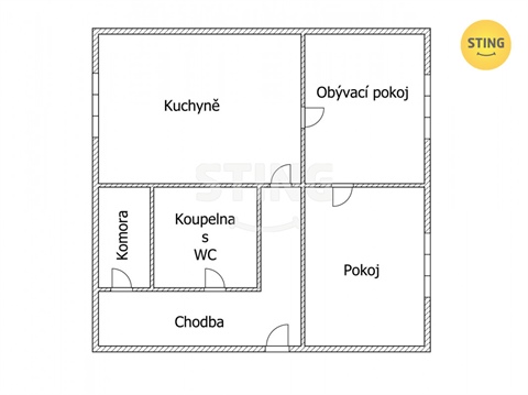 Pronájem bytu 2+1, 62 m² 4