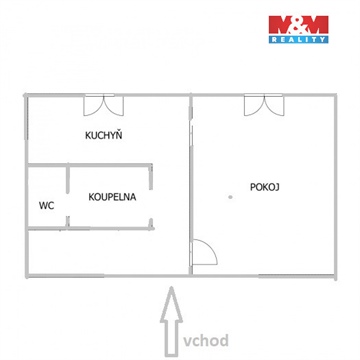 Pronájem bytu 1+1, 35 m² 2