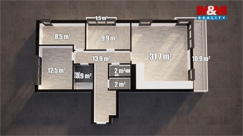 Pronájem bytu 4kk, 95 m² 4