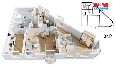 Pronájem bytu 2+1, 72 m² 10