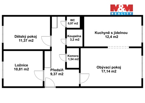Prodej bytu 3+1, 68 m² - 18
