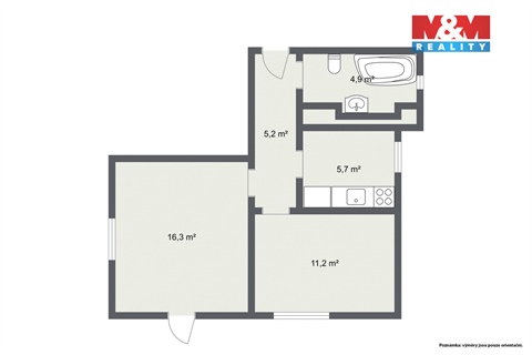Prodej bytu 2+1, 45 m² - 12
