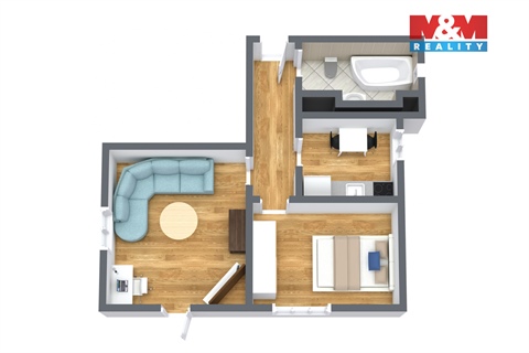 Prodej bytu 2+1, 45 m² - 8