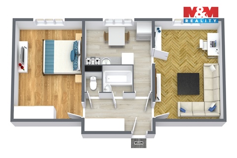 Prodej bytu 2+1, 52 m² - 4