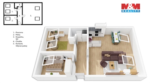 Prodej bytu 3kk, 84 m² - 10