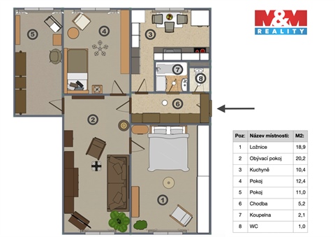 Prodej bytu 4+1, 75 m² - 16