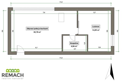 Pronájem bytu 2kk, 51 m² - 6