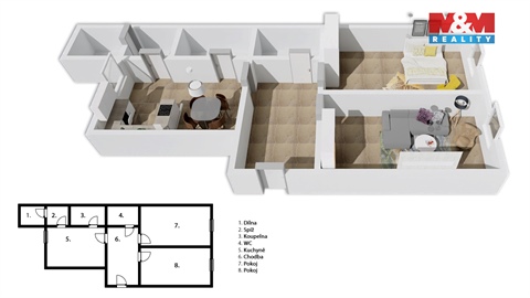 Prodej bytu 2+1, 60 m² 4
