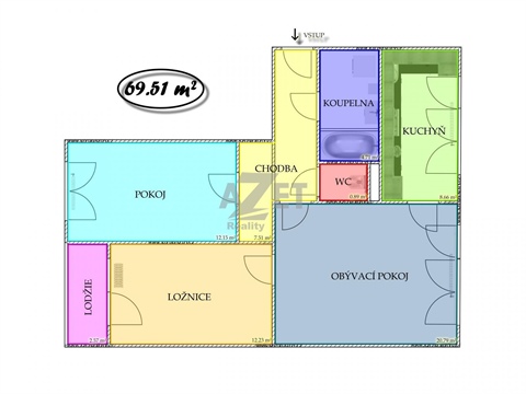 Prodej bytu 3+1, 72 m² 16