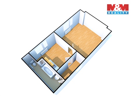 Pronájem bytu 1+1, 38 m² 10