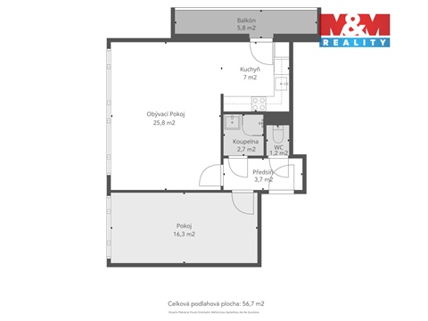 Prodej bytu 2+1, 58 m² - 18