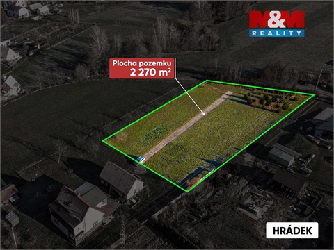 Prodej stavebního pozemku, 2 270 m² 2
