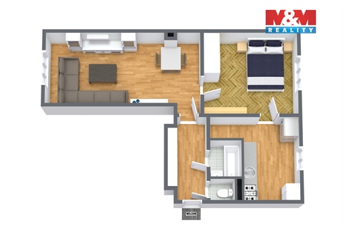 Prodej bytu 2+1, 58 m² 14